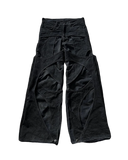 DERMEARNE 2025 New Gothic Retro Jeans for Men Wide Leg Straight Black Y2k Baggy Jeans Harajuku Hip Hop High Waist Denim Pants Streetwear