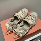 DERMEARNE 2025 New Spring Women Ballet Shoes Fashion Blue Denim Flat shoes Round Toe Shallow Slip On Ladies Ballerinas Shoes Mary Jane