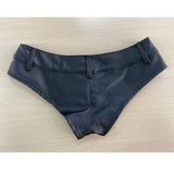 DERMEARNE 2025 New Sexy Nightclub Low Waist Patent Leather Pu Button Zipper Shorts For Women