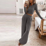 DERMEARNE Autumn Winter Sleepwear Pajamas for Women Long Sleeve Top + Long Pants Casual Tracksuit Pijama Women's Home Clothes Pajama Sets