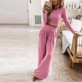 DERMEARNE Autumn Winter Sleepwear Pajamas for Women Long Sleeve Top + Long Pants Casual Tracksuit Pijama Women's Home Clothes Pajama Sets