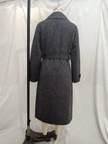 DERMEARNE Autumn and winter new style lapel double-breasted woolen coat with belt for women fashionable and versatile long woolen coat