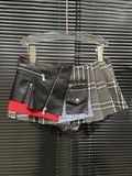 DERMEARNE DEAT Fashion Trendy Women's Patchwork Plaid Design Pleated Mini Skirts 2025 Summer New High Waist A-line Skirt Female 29L7565