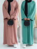 DERMEARNE Eid Modest Clothing Muslim Kaftan Under Dress Abaya Dubai Islam For Women Robe Longue Caftan Marocain Femme Vestidos Musulmane