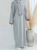 DERMEARNE Eid Modest Clothing Muslim Kaftan Under Dress Abaya Dubai Islam For Women Robe Longue Caftan Marocain Femme Vestidos Musulmane