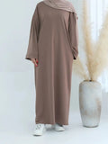 DERMEARNE Eid Modest Clothing Muslim Kaftan Under Dress Abaya Dubai Islam For Women Robe Longue Caftan Marocain Femme Vestidos Musulmane