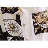 DERMEARNE Elegant Print Dresses Women Korean Fashion Long Sleeve Vintage Belt Shirt Dress Business Casual Office Lady Irregular Midi Dress