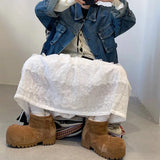 Dermearne Fashion Solid Casual Snow Boots Large Size Platform Ankle Boots Winter Slip-on Short-calf Women Boots Snow Shoes High Quality