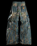 DERMEARNE Fashion Street Vintage Hip-hop Embroidery Stitching Old Baggy Jeans Women Y2K Harajuku Pop Couples High Waist Wide Leg Trousers