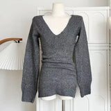 DERMEARNE French Retro Elegant Y2k 3 Piece Sets Women Vintage Solid Long Sleeve Sweater + Lace Casual Vest + Plaid Chic Skirt Autumn 2025