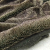 DERMEARNE Good tip Brown Faux Fur Fabric Immitate Rabit Fur 2CM Long Hairy Soft Warm Plush Fur Fabric DIY Fur Collar Clothing Outerwear