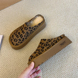 DERMEARNE House Slippers Platform Butterfly-Knot Shoes Woman 2025 Winter Footwear Fur Flip Flops Cover Toe Pantofle Soft Plush New Slides