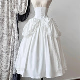 DERMEARNE Japanese Blusas Mujer De Moda Lolita Blouse Women Ruffle Sleeve Harajuku Tops Sweet Gothic Y2k Aesthetic Vintage Cosplay Shirts