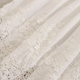 DERMEARNE Japanese Sweet Mori Girl Embroidery Cotton Wide Leg Pants Women Elastic Waist Solid Color Casual Loose Underwear Trousers