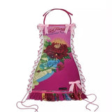 DERMEARNE Lace Up Halter Punk Mini Dresses Skull Printed Gothic Dresses Sleeveless Y2k Party Club Dresses Sexy Festival Dresses For Women