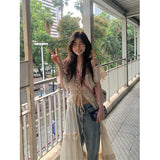 DERMEARNE MEXZT Sweet Ruffles Dress Women Y2K Slash Neck Bandage Robe Vintage Streetwear Hollow Out Dresses Korean Tunic Maxi Vestidos New