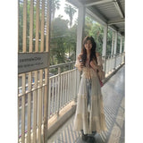 DERMEARNE MEXZT Sweet Ruffles Dress Women Y2K Slash Neck Bandage Robe Vintage Streetwear Hollow Out Dresses Korean Tunic Maxi Vestidos New