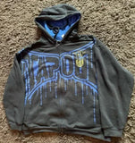 DERMEARNE Men Hoodies Autumn Winter Harajuku Letter Y2k Korean Fashion Print Oversized Pullover Hip Hop Long Sleeve Hooded Street Graphic