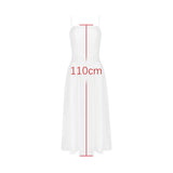 DERMEARNE Mingmingxi Summer Elegant Dresses for Women 2025 New Arrivals White Long Party Dresses Hollow Out Flare Female Clothing