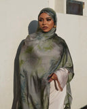 DERMEARNE New Style Malaysian Plain Crinkle Satin Chiffon Hijabs for Women in Satin Dubai Kuwaiti Satin Ribbon Ombre Vela Watercolor Hijab