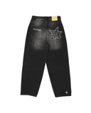 DERMEARNE PROTECT Baggy Jeans Y2K Men Women Pants Harajuku Hip Hop Letter Embroidery Vintage Jeans High Waist Wide Leg Trouser Streetwear