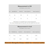 DERMEARNE Rabbit Fur Coat Women's Chamois Leather Jacket Winter Outwear Short Fashion 2025 New Irregular Wool-fur Patchwork Coat