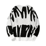 Men and Women's Neutral Korean Sweater, Mixed Wear, Personality Pullover, Large Size, Loose, Warm, Autumn, Winter