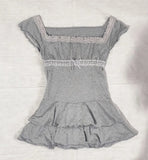 DERMEARNE Y2k Top Summer Stripe Harajuku Sexy T Shirts Casual Girl Aesthetic Gothic Body Tee Crop White Korean Grunge Short Sleeve Women