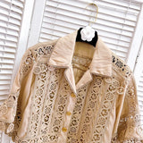 DERMEARNE Luxury Hollow Out Dress Two Piece Set Women's 2025 Summer Holiday Embroidered Lace Jackets White Tops Pleated Short Skirts Suits