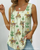 DERMEARNE Loose Casual Digital Print Women's Tank Top Sleeveless T-shirt Summer Fashion Female Clothing plus Size Vest/Tube Top