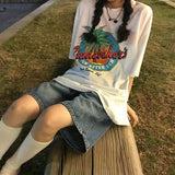 Vintage Y2k Baggy Jorts Women Summer High Waist Korean Streetwear Wide Leg Jeans Harajuku Casual Denim Five Points Trouser