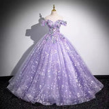 DERMEARNE Elegant purple evening dress temperament one-shoulder solo puffy skirt student vocal music art exam annual meeting host