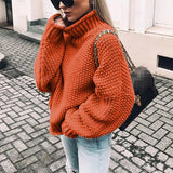 Women Knitted Sweaters Pullovers Long Sleeve Loose Pullover Ladies Fall Sweater Fashion New Autumn Winter Clothes Tops