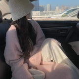 Autumn/Winter Women's Knit Cardigan Solid Color Long Style Casual Flannel Thick Over-the-Knee Coat Versatile Fashion Sweater