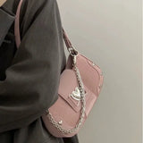 New Fashion Shoulder Bag  PU Bags for Women Sweet Cool Subculture Pink Crossbody Bag сумка Bolsas