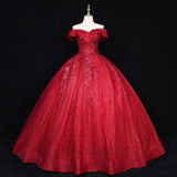 DERMEARNE Off Shoulder Wedding Dress Fluffy Dress Bride's Wedding Heavy Embroidery Banquet Wedding Dress Evening Dress Customized