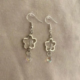 Handmade flower drop y2k fairy core fairy tale core earrings