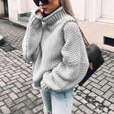 Women Knitted Sweaters Pullovers Long Sleeve Loose Pullover Ladies Fall Sweater Fashion New Autumn Winter Clothes Tops