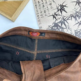 DERMEARNE American Maillard Low Waist Strappy Shorts Y2k Spring and Summer Sexy Hottie Tight Fitting Design Personalized Casual Shorts