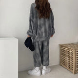 Women's Tracksuit Two Piece Set Loose Hoodies Jogger Pants Sets Female Autumn Casual Ladies Sportswear Suit