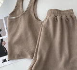 WTEMPO Sleeveless Classic Women's Matching Set Casual Summer Top and Shorts Set for Women Tracksuit Two-piece Suit Female Sports