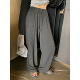 Oversized Grey Women's Sweatpants Jogging Korean Fashion Wide Leg Baggy Sport Pants Casual Harajuku Trousers Hip Hop