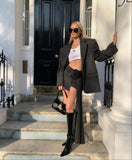 Spring Summer New Striped SKirt Fashion Gentle Sexy High Waist Floral Bag Hip Skirts Temperament Chic Women Clothes