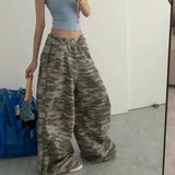 Y2k Vintage Baggy Pants Woman Oversize Hip Hop Camouflage Streetwear Loose Trousers Korean Fashion Casual America Retro