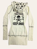 Skull Hoodie Grunge Punk Women's Streetwear 2000s Young Girl Pullover Female Fashion New Hoodies Y2k Slim Harajuku Street Hooded