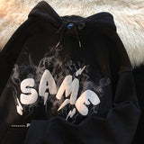 Y2K Vintage Embroidered Hoodies Women Harajuku Hooded Zipper Sweatshirts Hip Hop Patchwork Long Sleeve Jacket Coats Streetwear