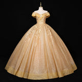 DERMEARNE Off Shoulder Wedding Dress Fluffy Dress Bride's Wedding Heavy Embroidery Banquet Wedding Dress Evening Dress Customized