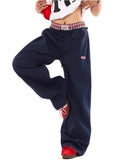 Y2k Women Cargo Pants Vintage Harajuku Baggy Streetwear Wide Leg Patchwork Aesthetic Trousers Joggers American Retro
