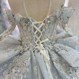 DERMEARNE Jill Wish Luxury Coral Girl Dress Beaded Crystal Kids Princess Birthday Wedding Party Children Holiday Communion Gown 2025