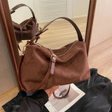 2024 New Boston Bag Women Retro Shoulder Underarm Bag Large Capacity Commuting Hobo Bag with Inner Pocket Satchel Clutch Handbag